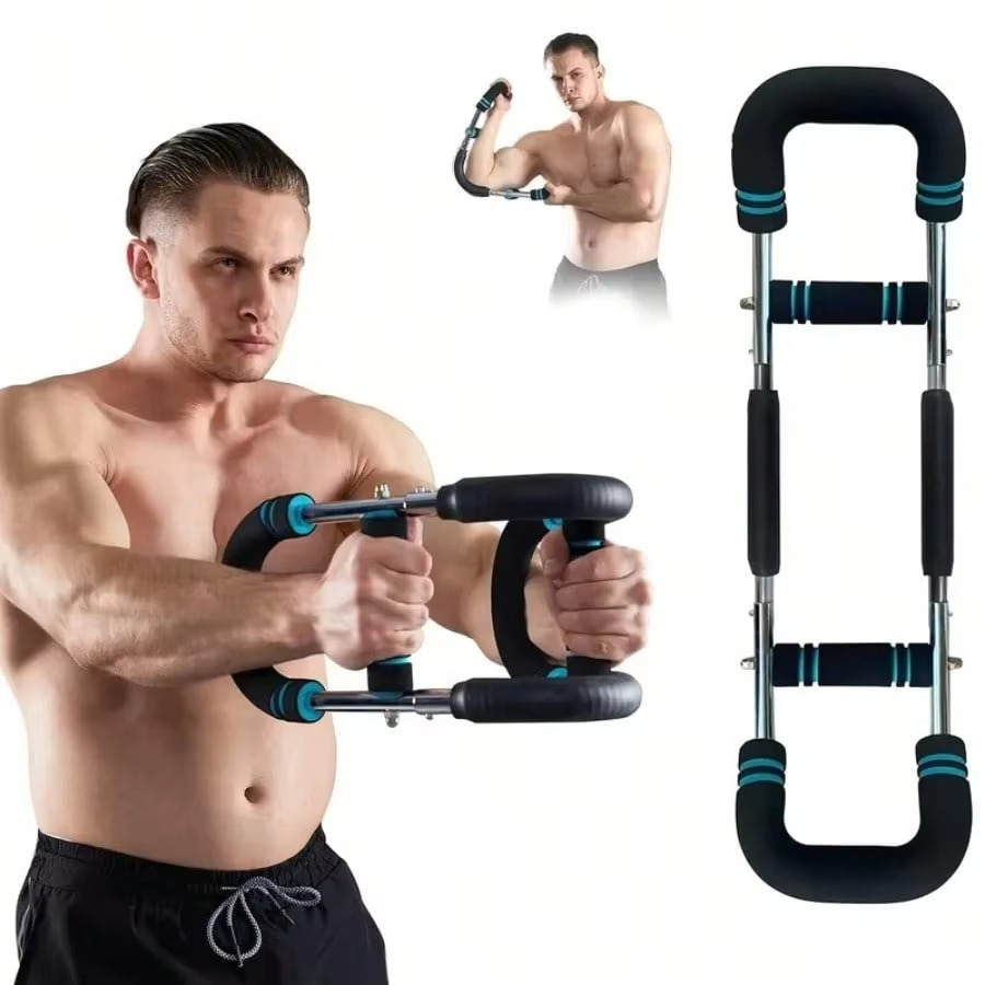 Adjustable Shaker Twister Arm Trainer, Chest & Forearm Workout Equipment, Home Fitness Strengthener for Arm Exercise