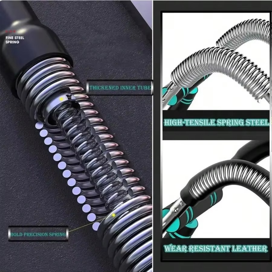 Adjustable Shaker Twister Arm Trainer, Chest & Forearm Workout Equipment, Home Fitness Strengthener for Arm Exercise