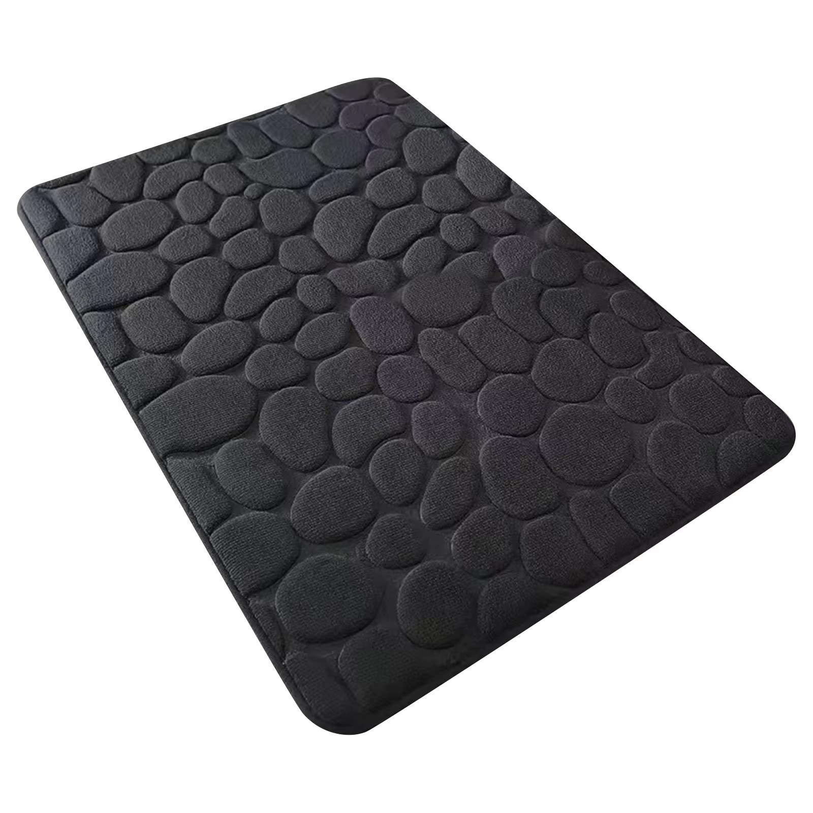 Non Slip Bathroom Mat Bath Mats Absorbent Doormat Carpet Cobblestone Embossed Door Floor Mats Machine Washable Quick Drying