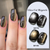 BORN PRETTY 10ml Black Glass Cat Magnetic Gel Nail Polish Punk Style Nail Art Manicure Varnis Semi Permanent Gel for Winter Nail