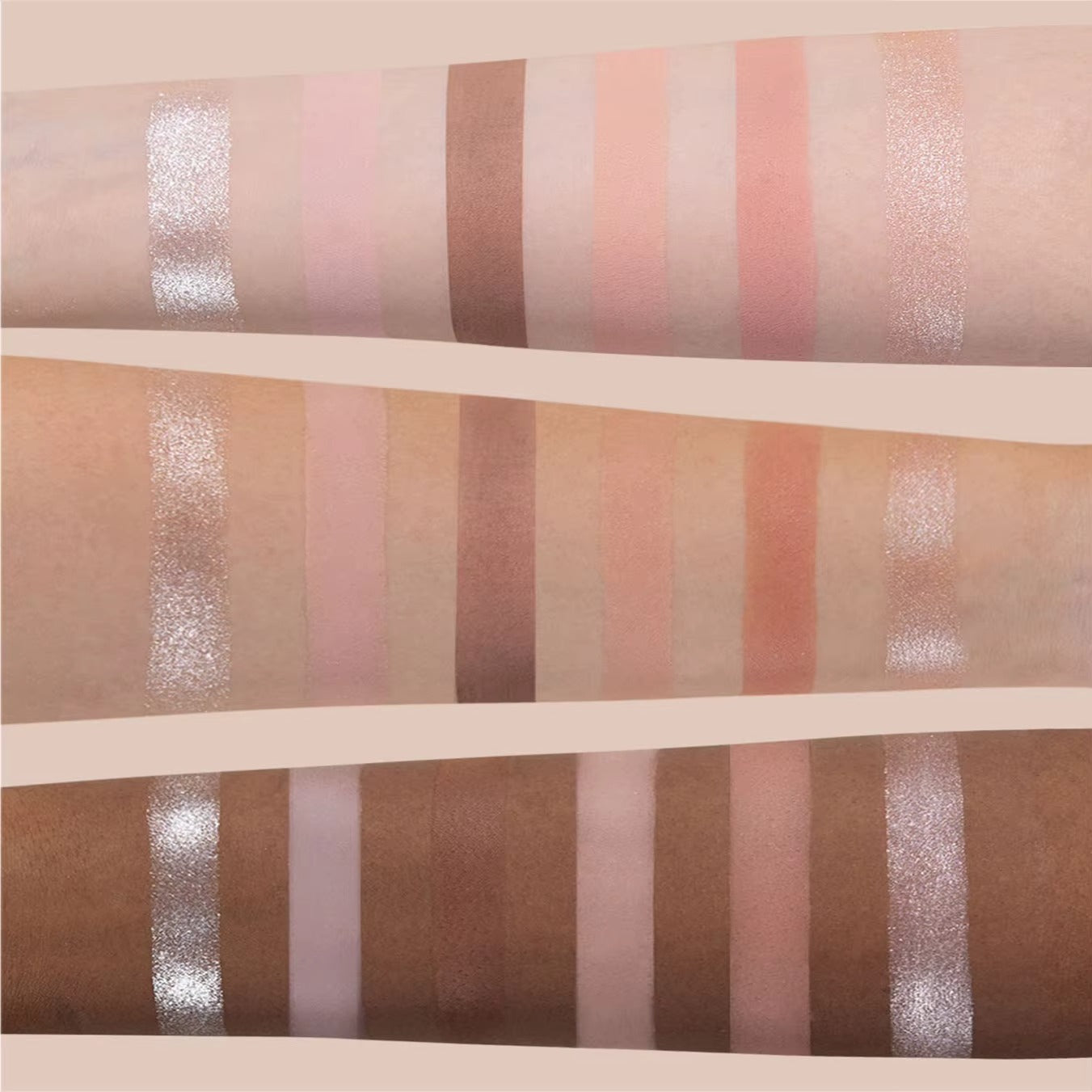 Flower Knows Swan Ballet 6 Color Eyeshadow Palette Matte Shimmer Pearl Glitter Waterproof Highly Pigmented Long Lasting Makeup