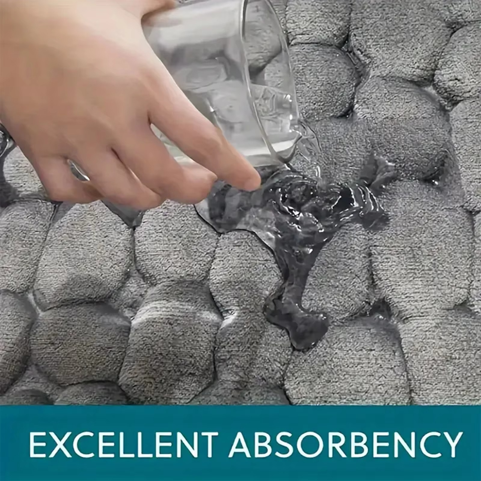 Non Slip Bathroom Mat Bath Mats Absorbent Doormat Carpet Cobblestone Embossed Door Floor Mats Machine Washable Quick Drying